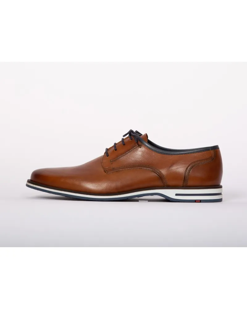 Lloyd Derby pieds larges grande taille cognac - Size-factory