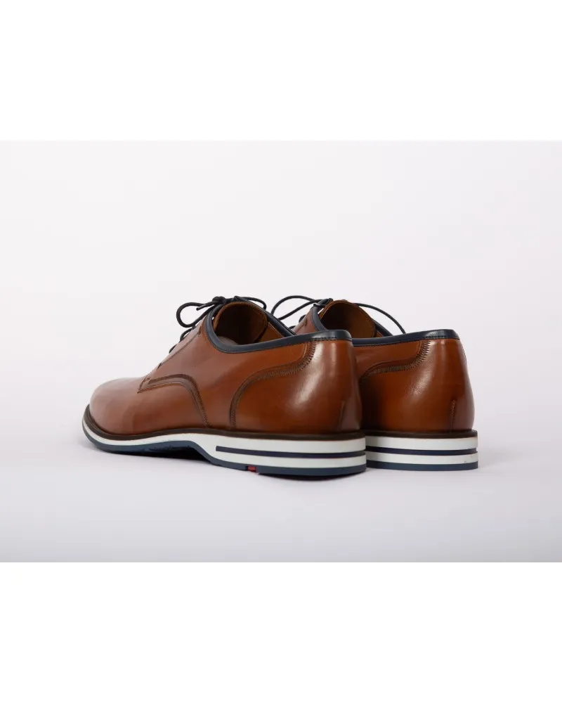 Lloyd Derby pieds larges grande taille cognac - Size-factory