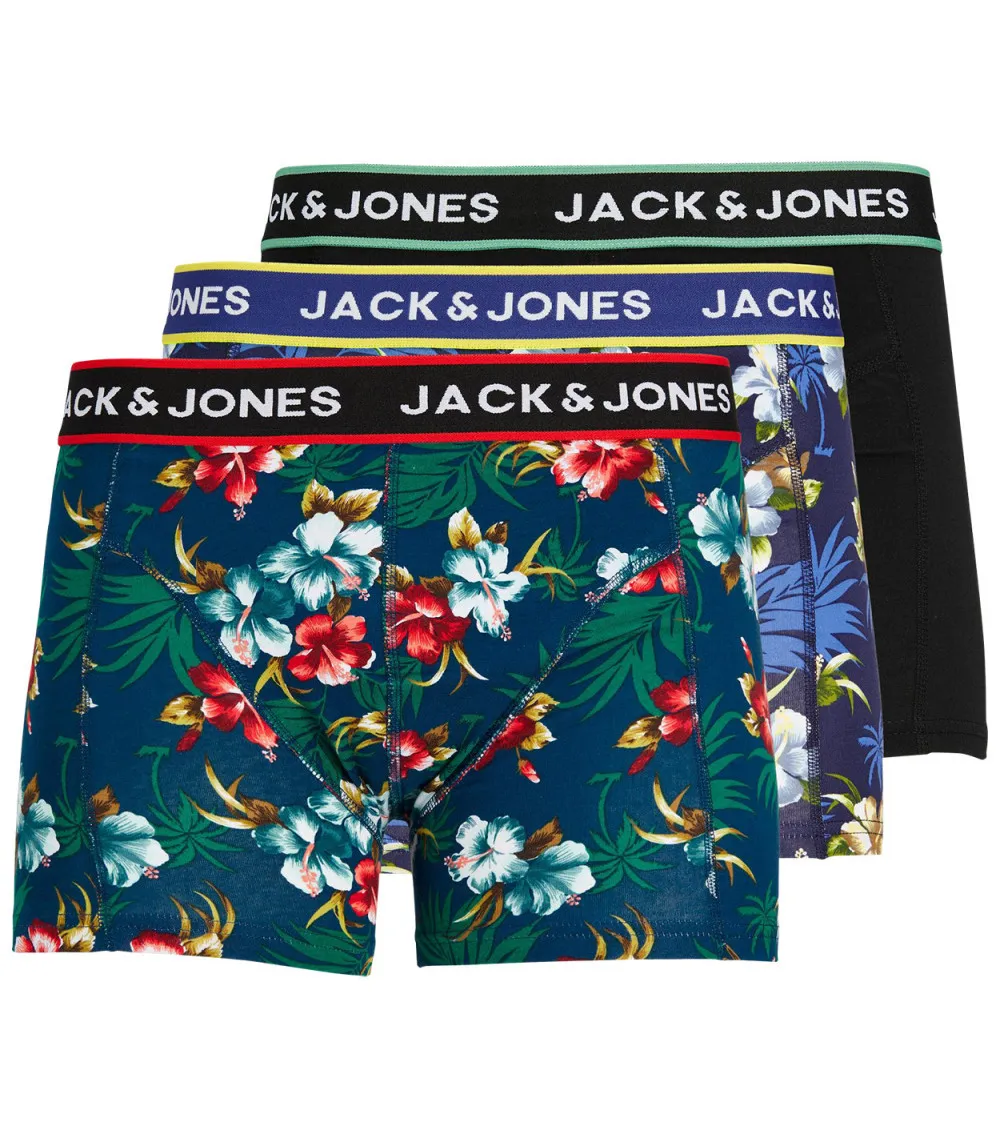 Lot de 3 Boxers Jack & Jones coton multicolore