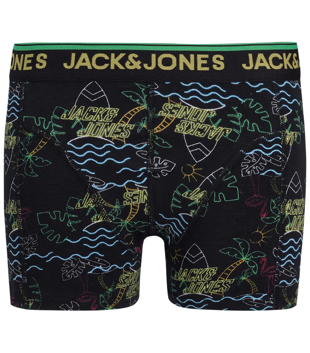 Lot de 3 Boxers Jack & Jones Jacneon Tropical Coton multicolore