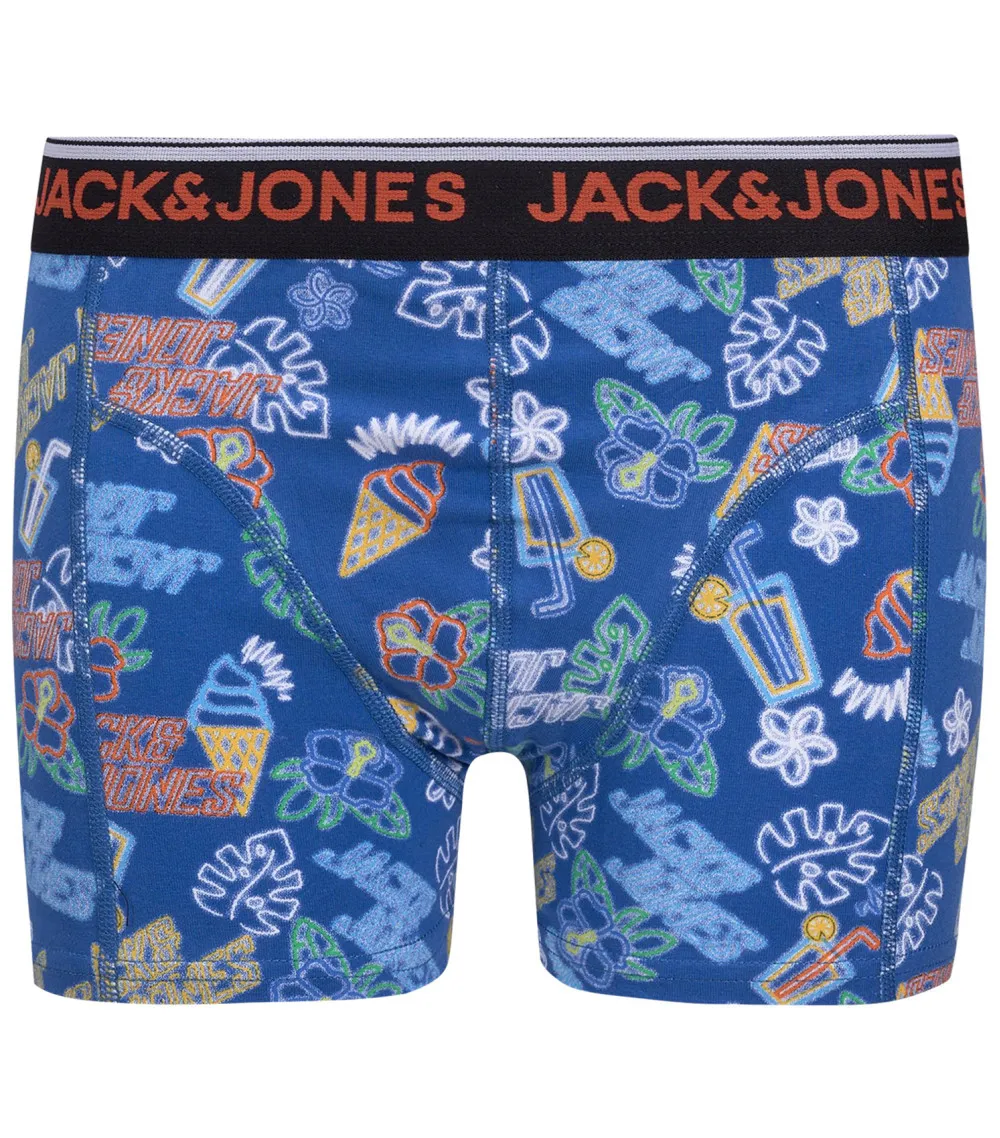 Lot de 3 Boxers Jack & Jones Jacneon Tropical Coton multicolore