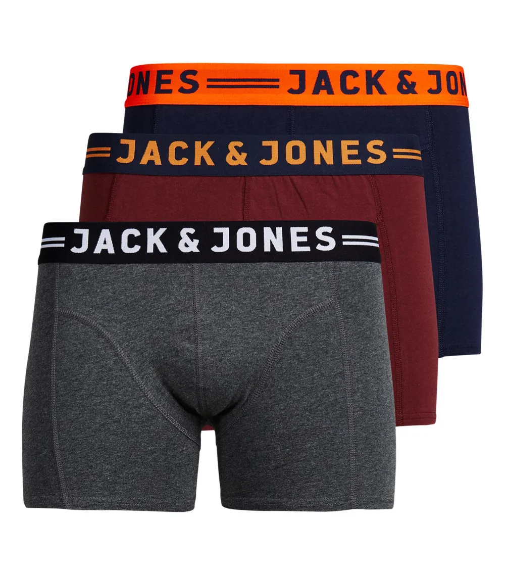 Lot de 3 Boxers Junior Garçon Jack & Jones coton multicolore