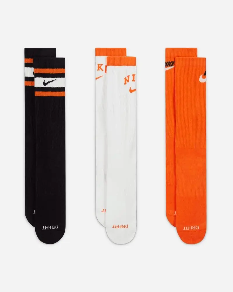 Lot de 3 paires de chaussettes Nike Everyday Plus Cushioned Multicolore pour adulte