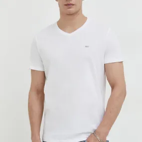 Lot de 3 tee-shirt coton Blanc Diesel Underwear - T-shirt / Polo Homme sur MenCorner