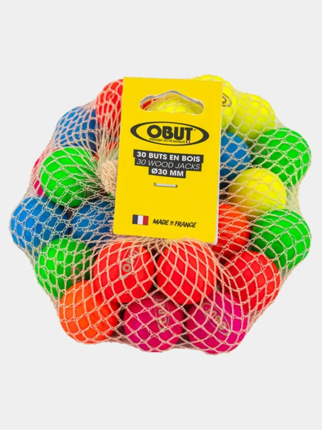 Lot de 30 buts en bois multicolore - Obut | wimod