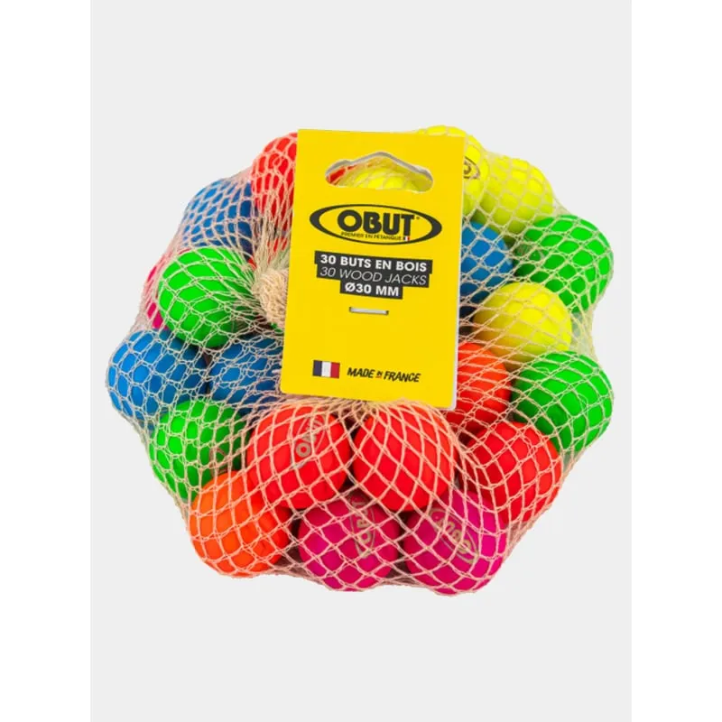 Lot de 30 buts en bois multicolore - Obut | wimod