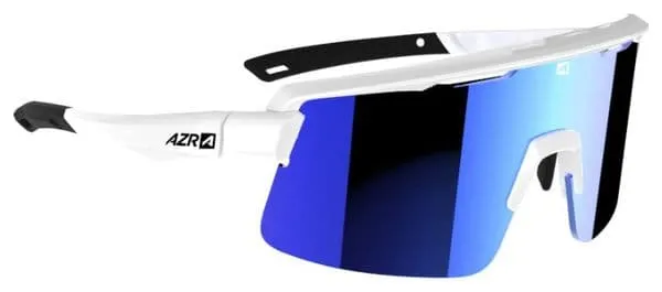 Lunettes Azr Kromic Road RX Blanc - Verres Irisés Bleu