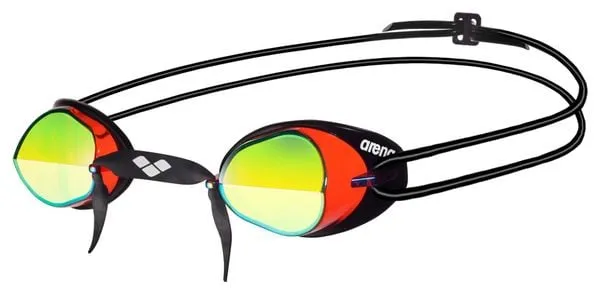 Lunettes de Natation ARENA SWEDIX MIRROR Rouge Jaune Noir