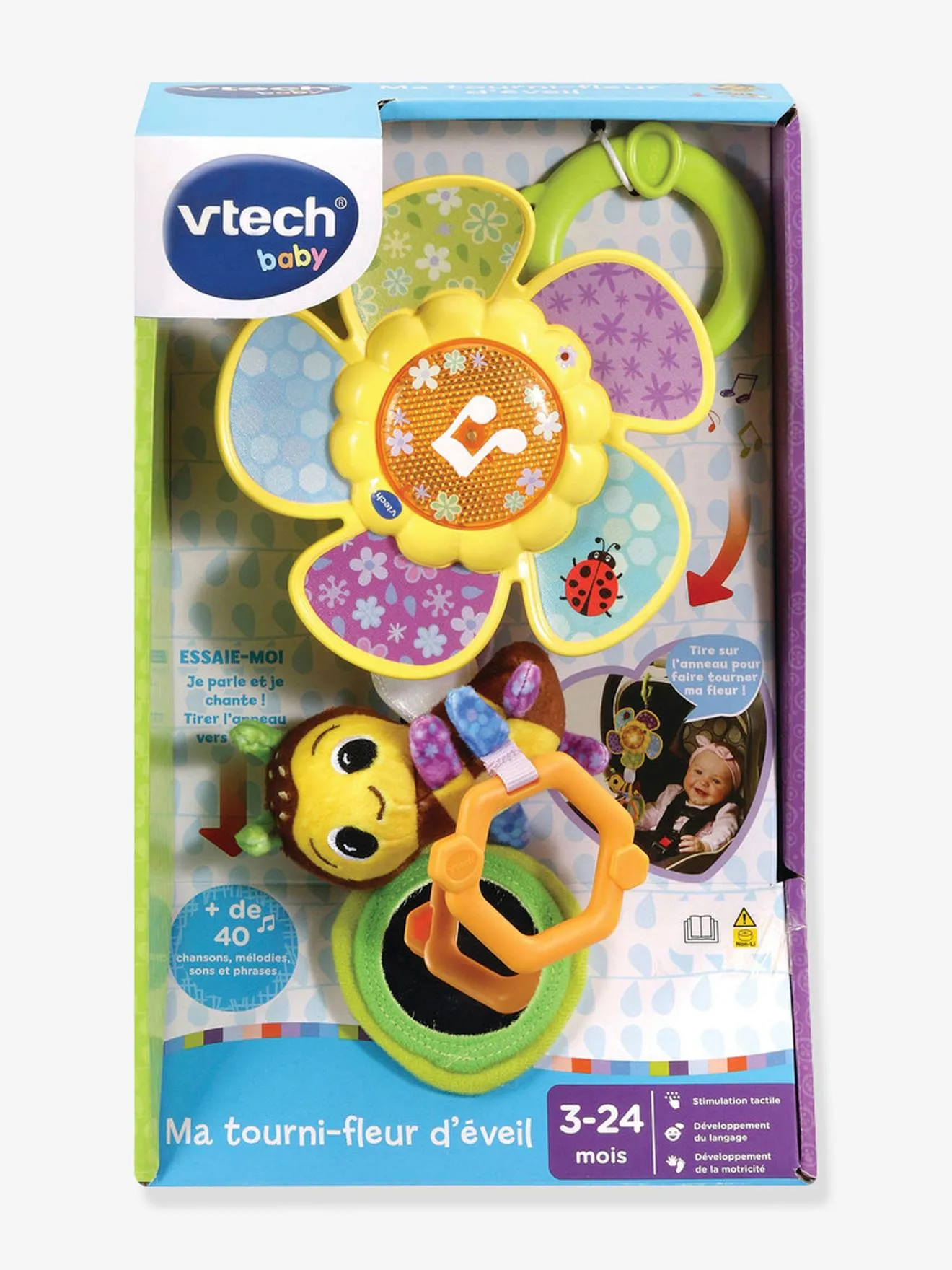 Ma tourni fleur d'éveil VTECH jaune pale - Vtech