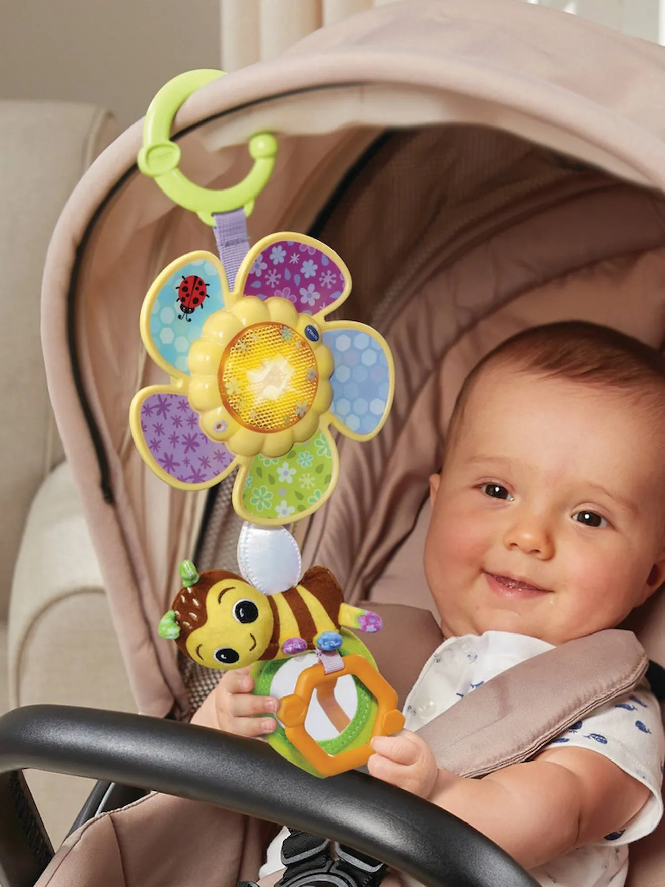 Ma tourni fleur d'éveil VTECH jaune pale - Vtech