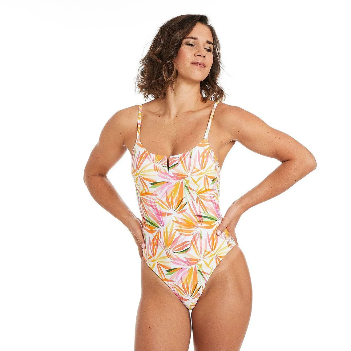 Maillot de bain 1 pièce blanc Bali | 3 Suisses