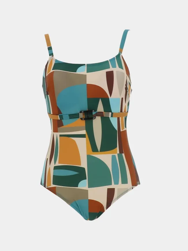 Maillot de bain 1 pièce anita multicolore femme - Lagon Bleu | wimod