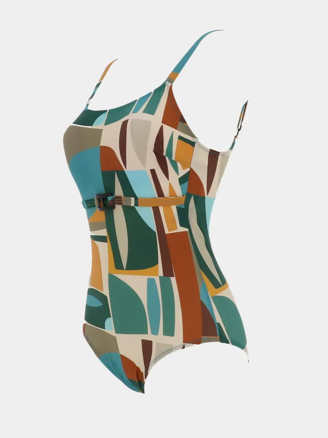 Maillot de bain 1 pièce anita multicolore femme - Lagon Bleu | wimod