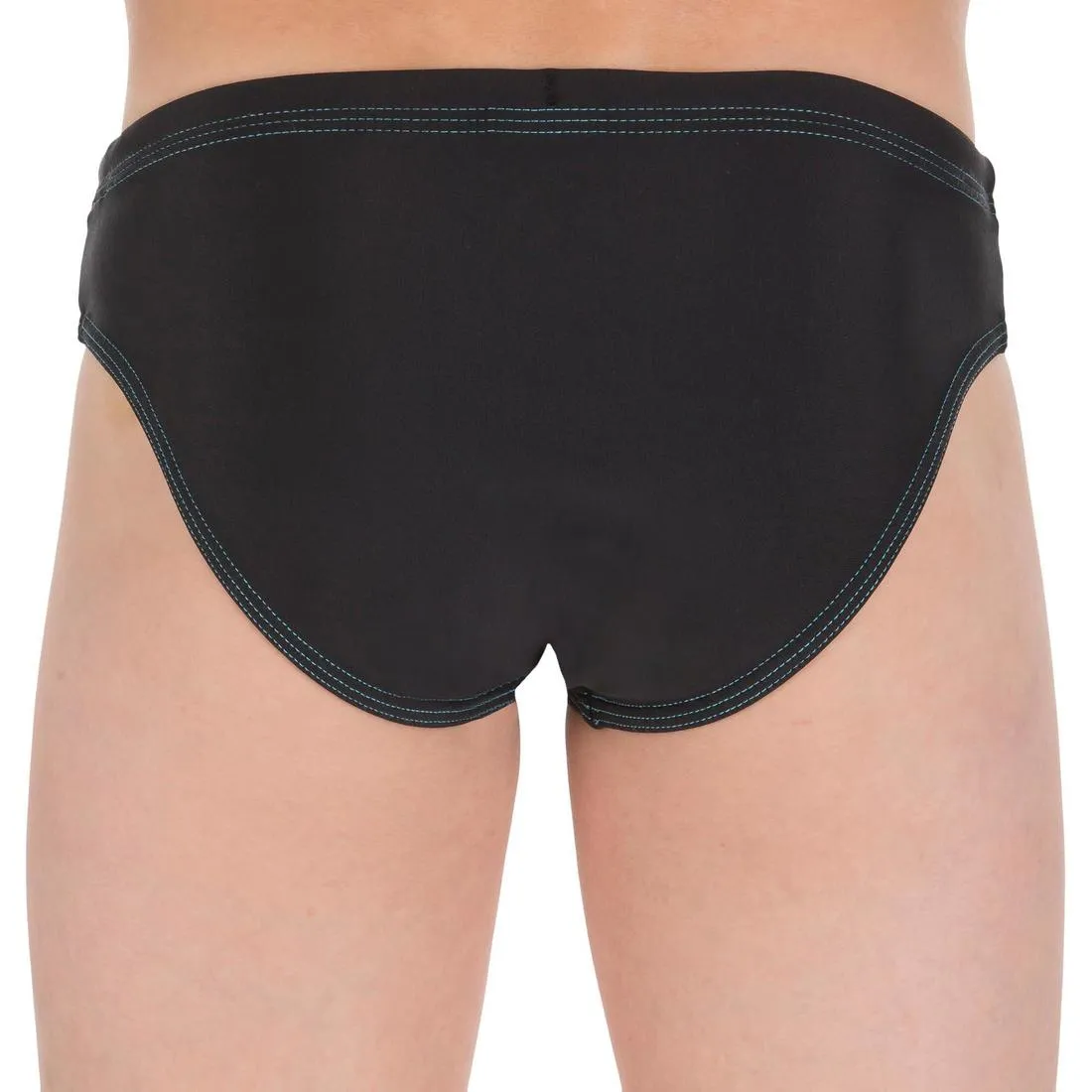 MAILLOT DE BAIN NATATION GARON - SLIP 100 BASIC - NOIR