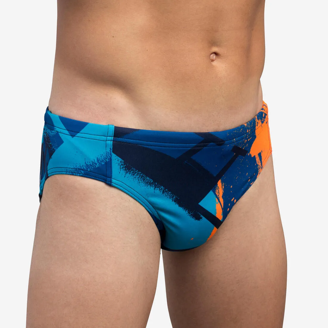 Maillot de bain slip water polo homme street bleu