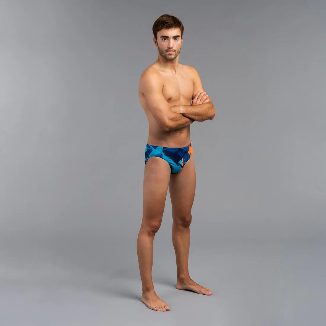 Maillot de bain slip water polo homme street bleu