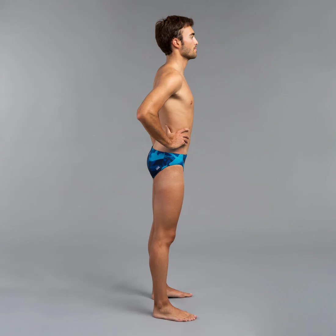 Maillot de bain slip water polo homme street bleu