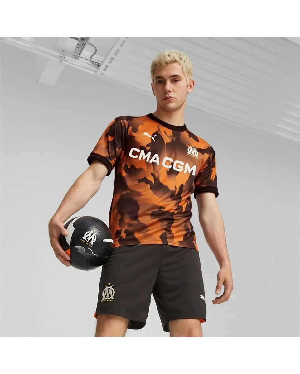 Maillot de football Homme OM 3RD JSY REP Orange