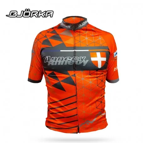 Maillot de vélo BJORKA Annecy Rouge Homme