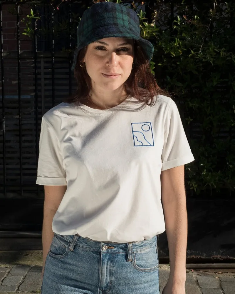 Mar e Sol - Tee-shirt blanc brodé 