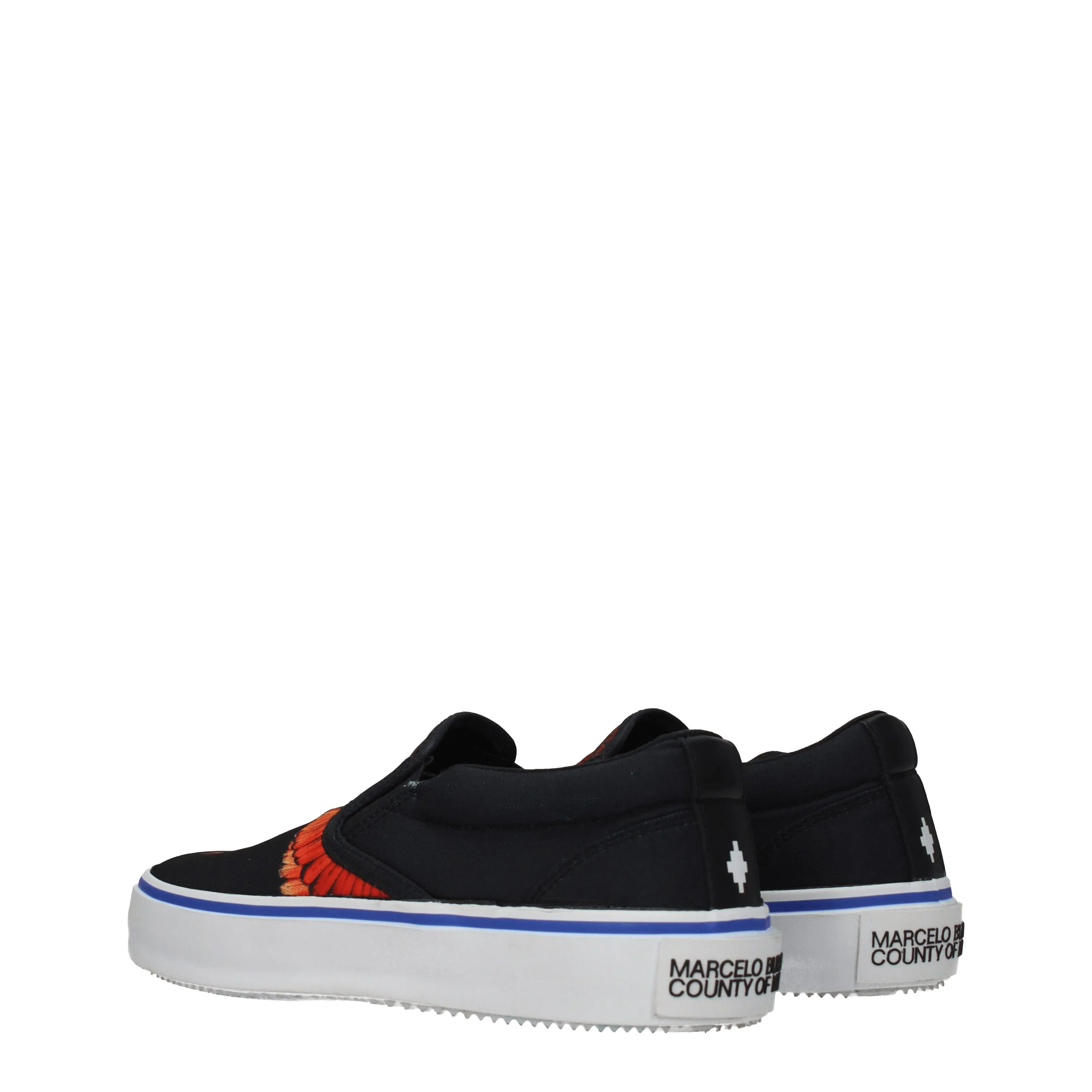 Marcelo Burlon Slip on Icon Wings Men Fabric Black / Red