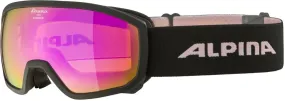 Masque de Ski Alpina Kids Scarabeo Jr Q-Lite Black Rose Matt Rose