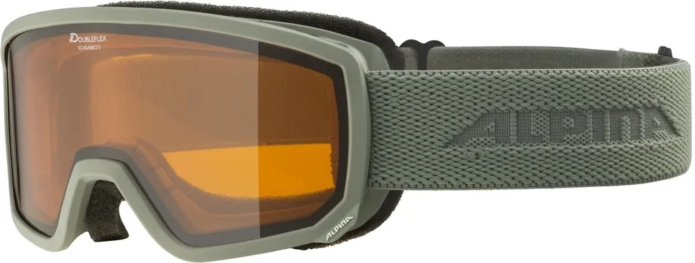 Masque de Ski Alpina Scarabeo S Moon Grey Matt Orange