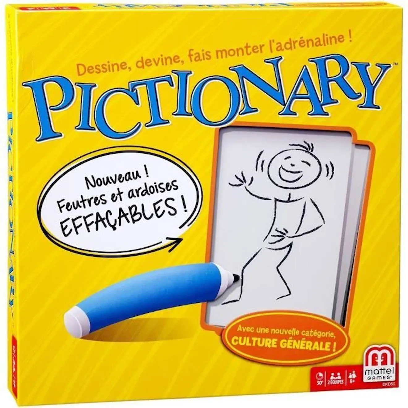 Mattel Games - Pictionary - Jeu de Société - 8 ans et + DKD50 jaune - Mattel Games