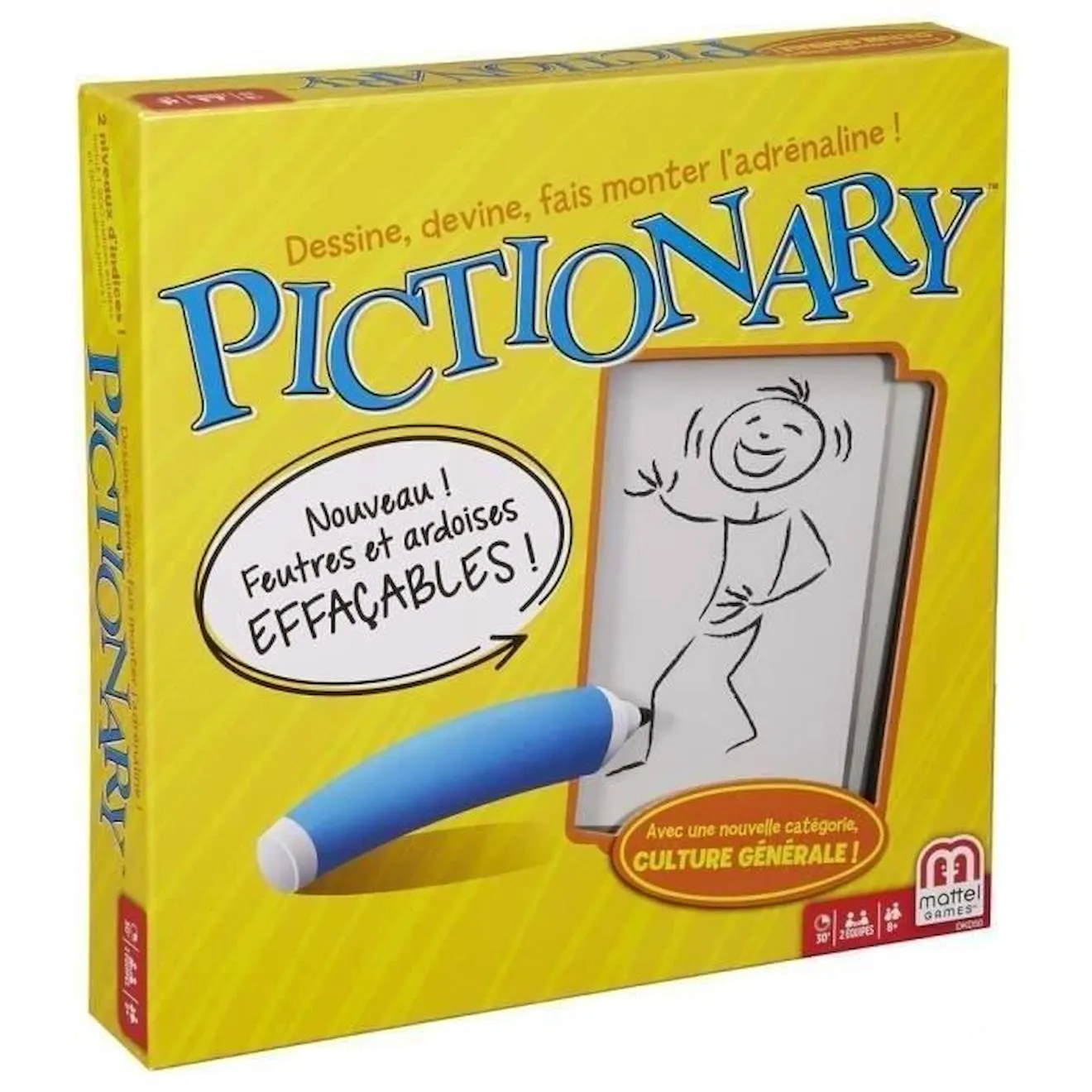 Mattel Games - Pictionary - Jeu de Société - 8 ans et + DKD50 jaune - Mattel Games