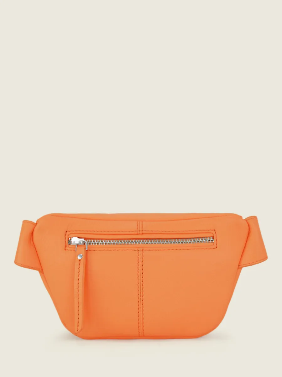 MINI ORANGE LEATHER FANNY PACK LaBanane XS Pastel - Apricot