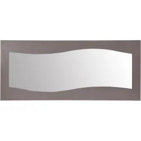 Miroir décoratif avec contour en bois laqué PACIFIC Blanc et Marron | 3 Suisses