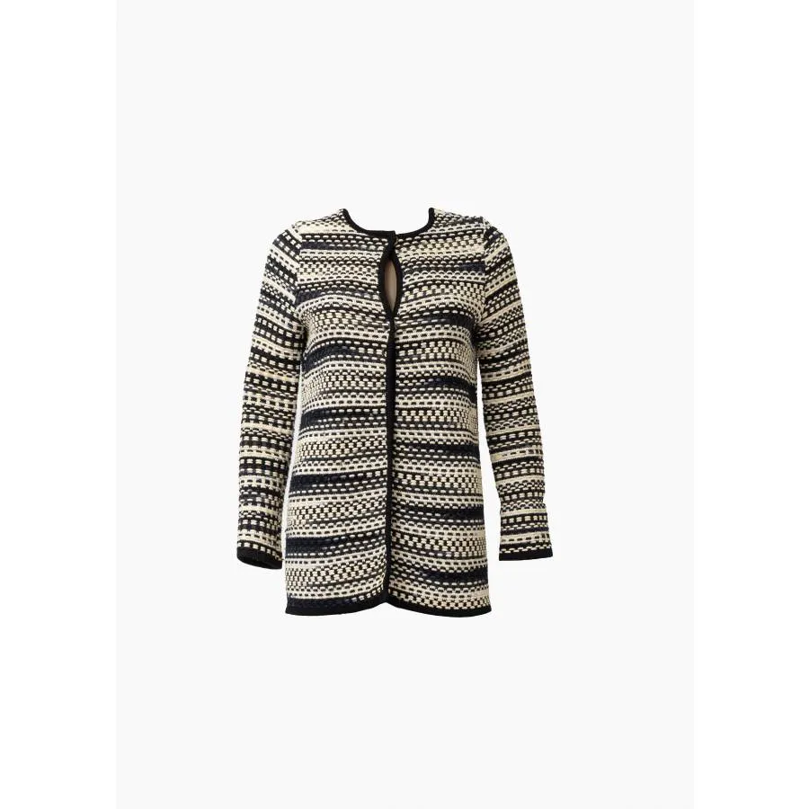 Missoni Veste bi-colore en coton tricoté