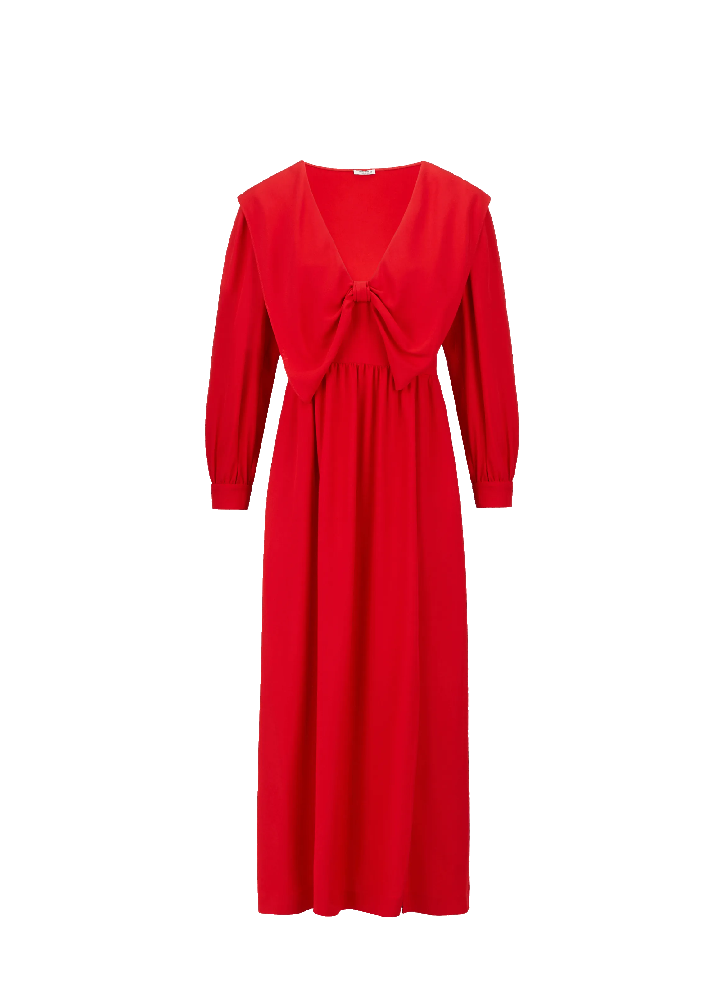 MIU MIU  Robe longue en satin - Rouge