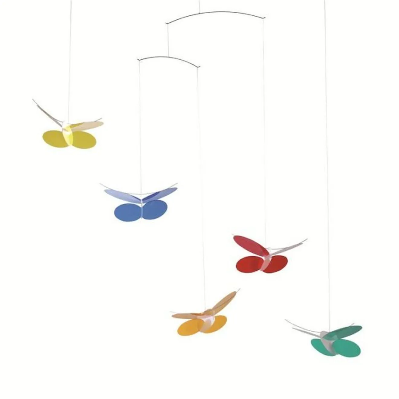 Mobile Papillons - FLENSTED MOBILES - Mixte - Rouge - Enfant - 0 mois - Naissance rouge - Flensted Mobiles