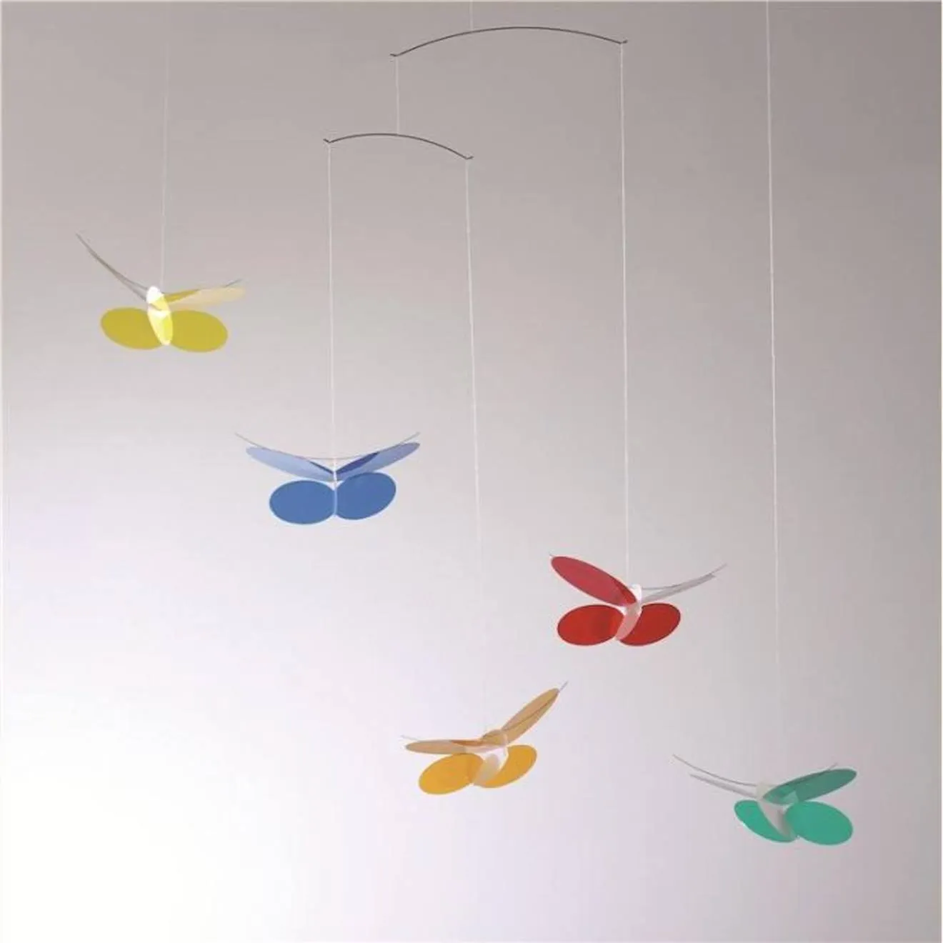 Mobile Papillons - FLENSTED MOBILES - Mixte - Rouge - Enfant - 0 mois - Naissance rouge - Flensted Mobiles