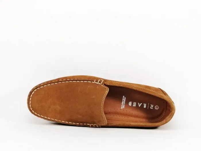 Mocassin camel tout cuir souple et confortable ORLAND 2022 homme