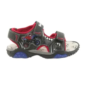 Monster Truck American Club HL18 sandales noir blanche le noir rouge bleu