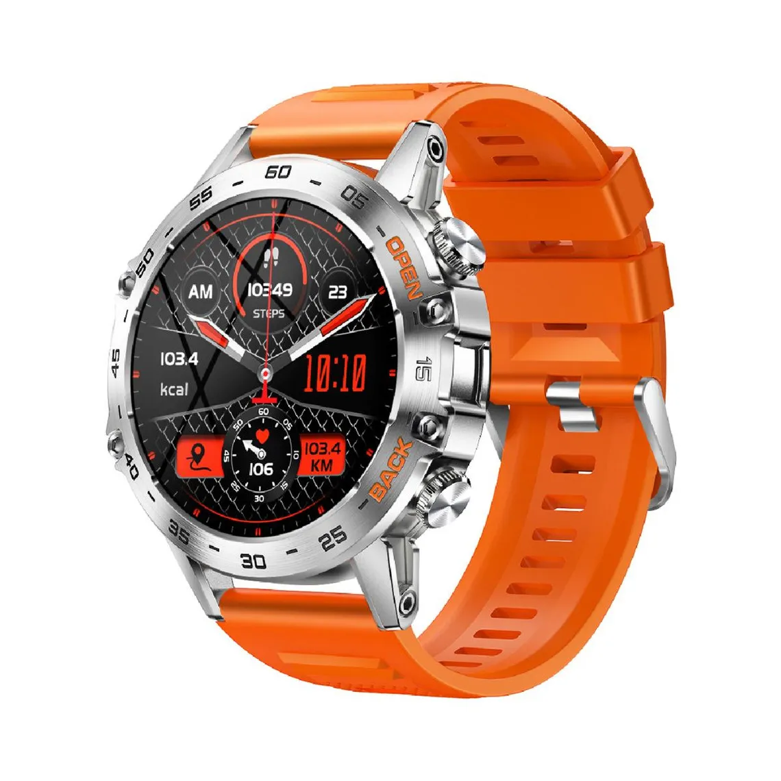 Montre connectée Mixte Smarty Game -  SW065B Bracelet Silicone Orange | 3 Suisses