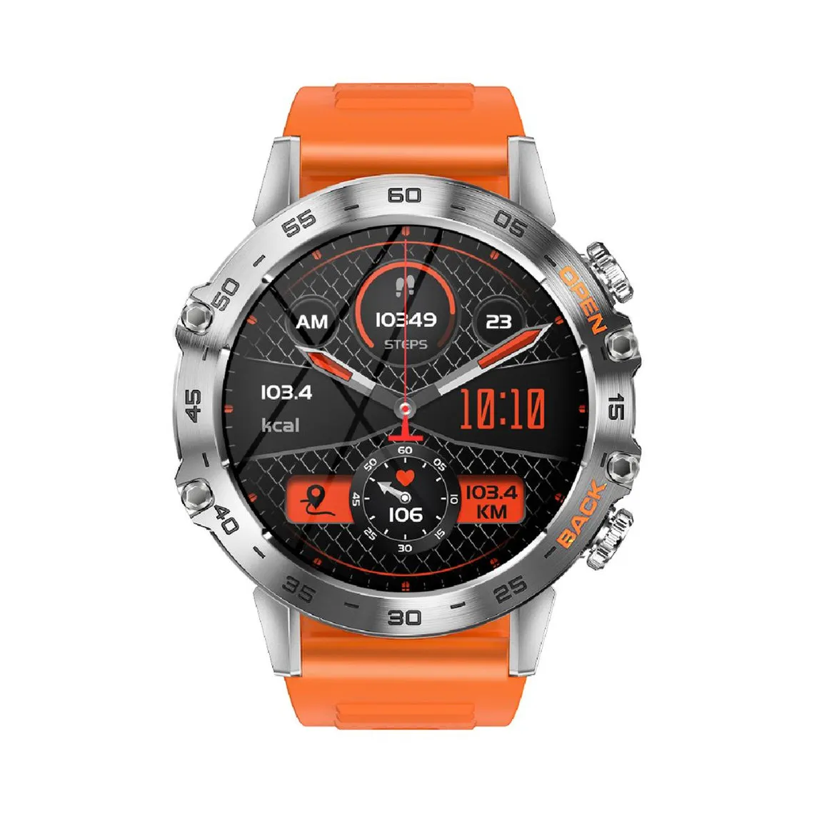 Montre connectée Mixte Smarty Game -  SW065B Bracelet Silicone Orange | 3 Suisses