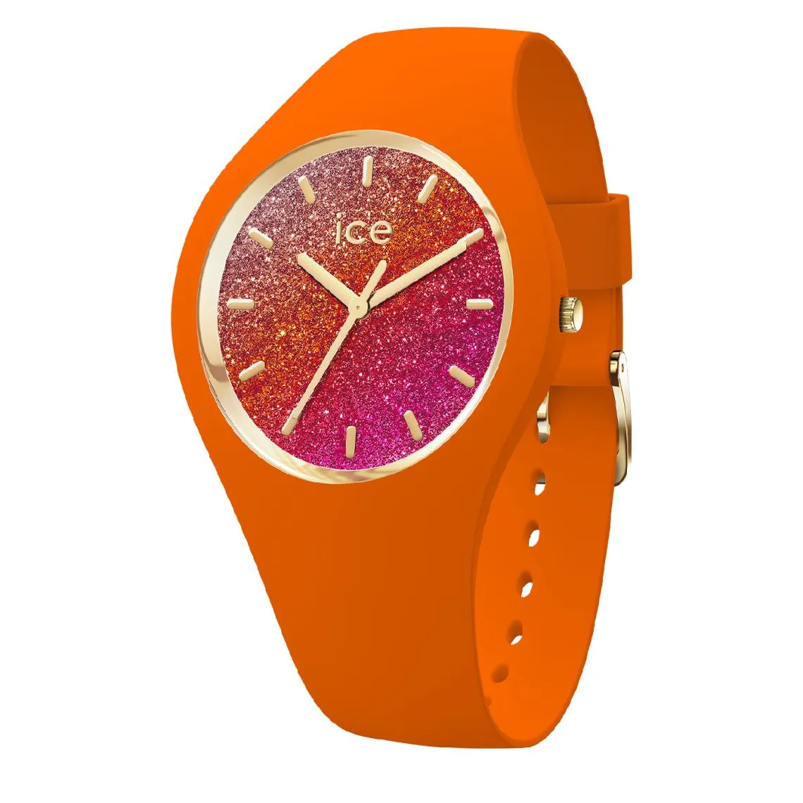 Montre femme  ICE glitter - Orange summer - S37 - 3H | 3 Suisses