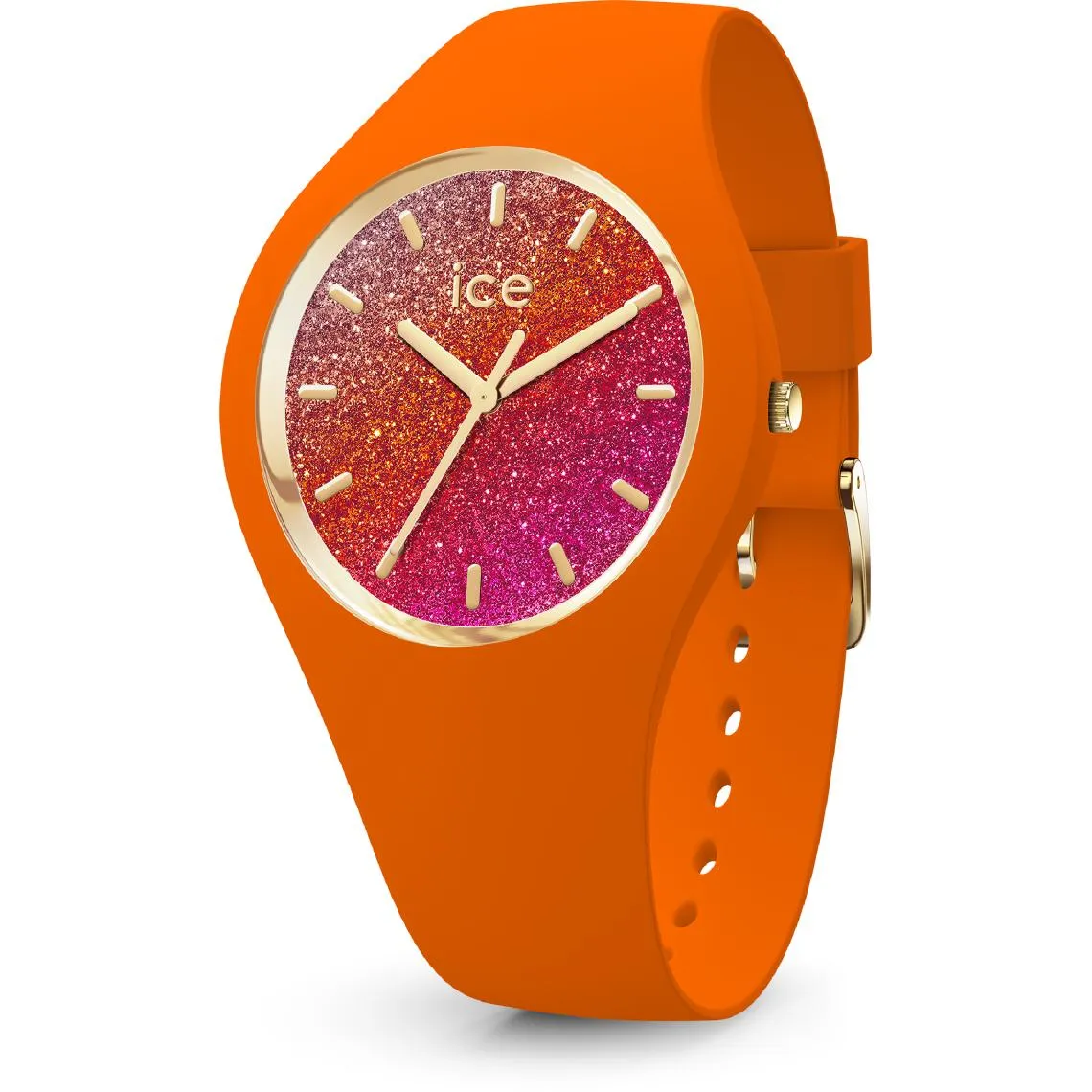 Montre femme  ICE glitter - Orange summer - S37 - 3H | 3 Suisses