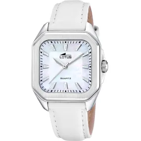 Montre Femme Lotus - 18968-2 Bracelet Cuir Blanc | 3 Suisses