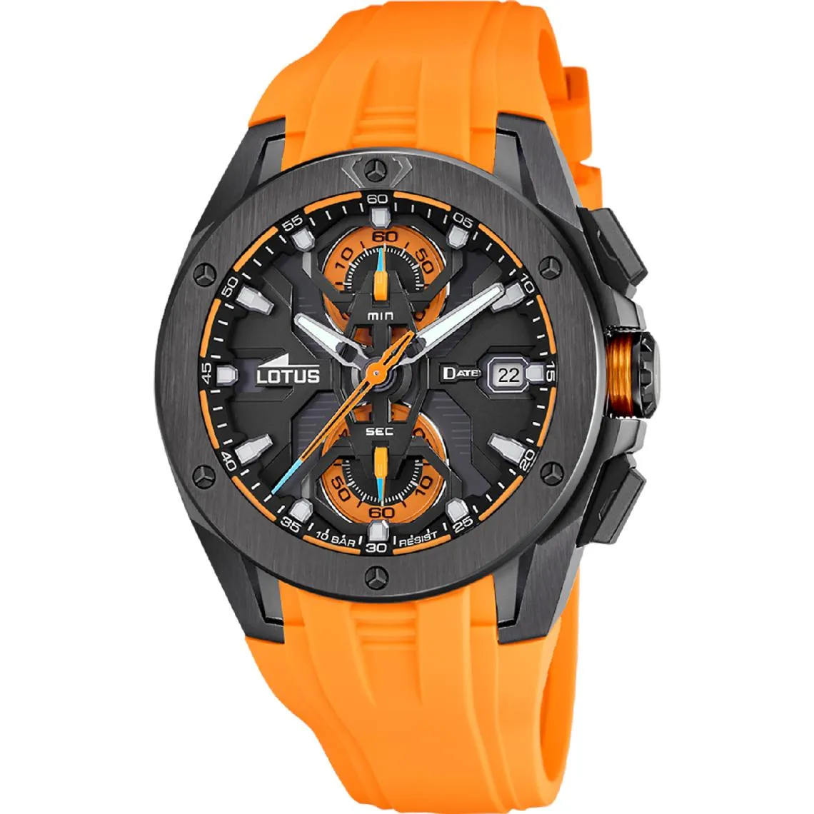 Montre Homme Lotus - 18943-3 Bracelet Silicone Orange | 3 Suisses