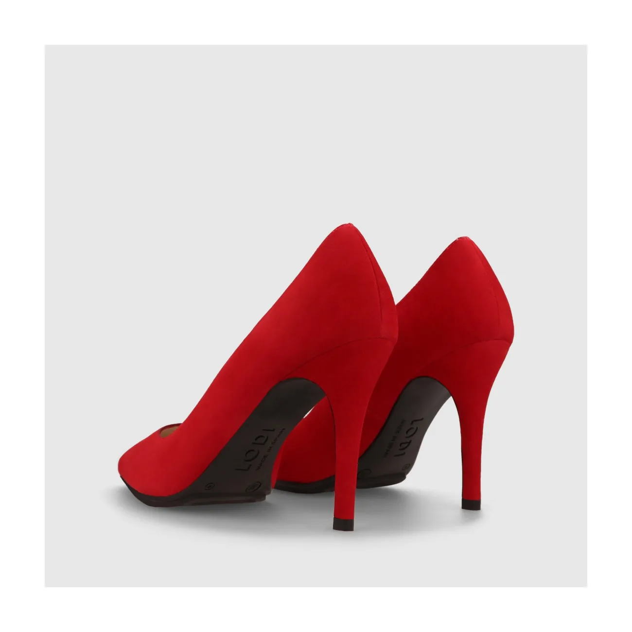 muleen ante de color rouge | LODI chaussures de femmes en ligne