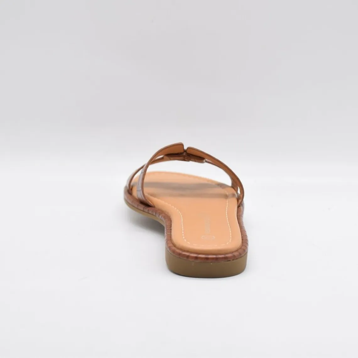 Mules plates camel pour femme | 3 Suisses