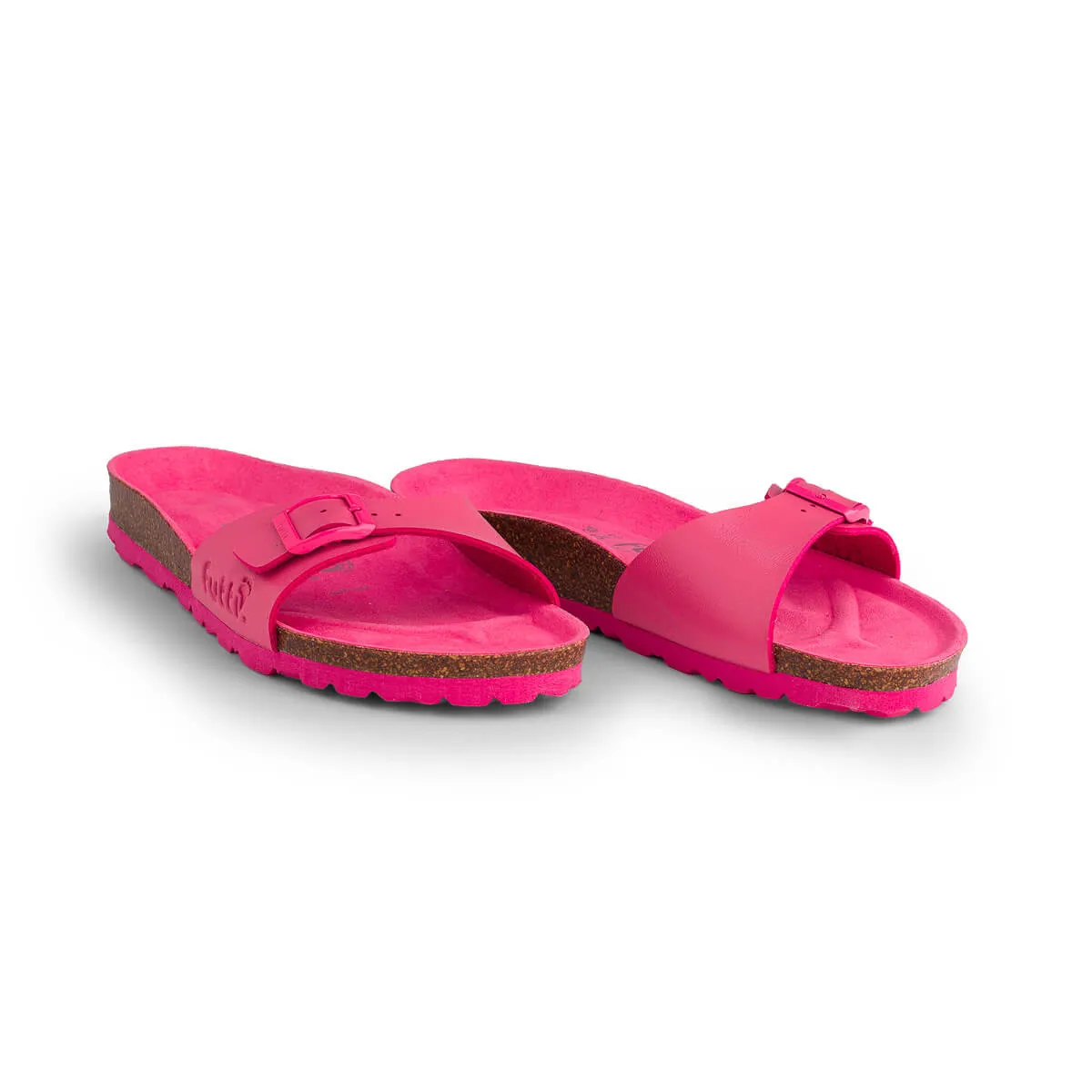 Mules plates couleur fluo - Rose