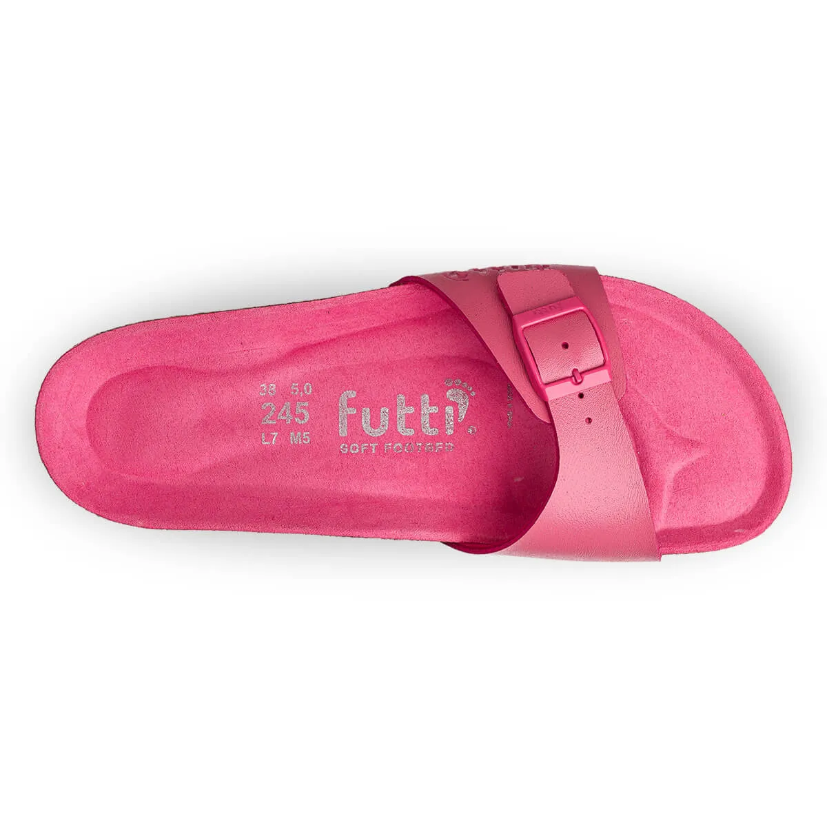 Mules plates couleur fluo - Rose