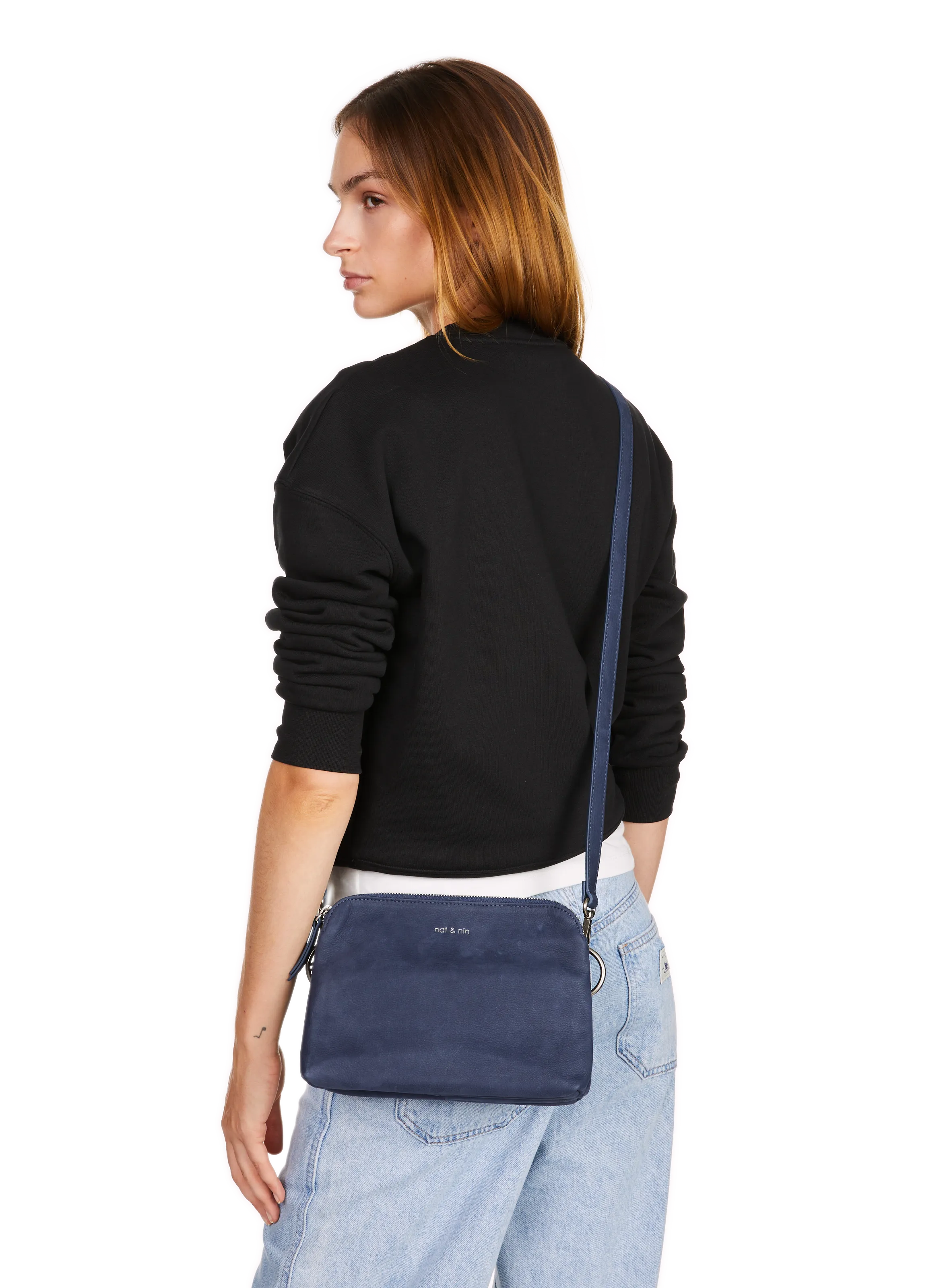 NAT & NIN  Sac à main Nael en cuir - Bleu