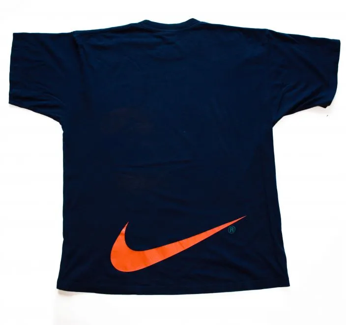 NIKE ORANGE SWOOSH - 90's T XL