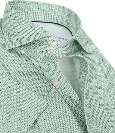 OLYMP Luxor MF Chemise Impression Vert 129612-45 commander e